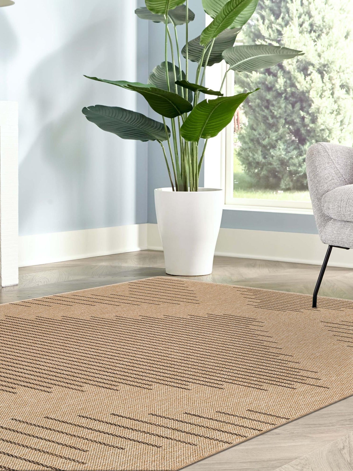 Natural 2' 2 x 3' 1 Dunes Rectangle Area Rug 100% Polypropylene With Cotton Backing Carpet for Living, Dining, Office, Dorms, Bedrooms for Sale at Rug Engine