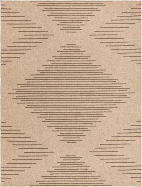Natural 9' x 12' Dunes Rectangle Area Rug 100% Polypropylene With Cotton Backing Carpet for Living, Dining, Office, Dorms, Bedrooms for Sale at Rug Engine