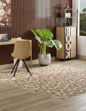 Natural 8' x 8' Dunes Square Area Rug 100% Polypropylene With Cotton Backing Carpet for Living, Dining, Office, Dorms, Bedrooms for Sale at Rug Engine