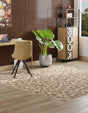 Natural 8' x 8' Dunes Square Area Rug 100% Polypropylene With Cotton Backing Carpet for Living, Dining, Office, Dorms, Bedrooms for Sale at Rug Engine