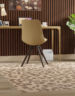 Natural 8' x 8' Dunes Square Area Rug 100% Polypropylene With Cotton Backing Carpet for Living, Dining, Office, Dorms, Bedrooms for Sale at Rug Engine