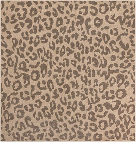 Natural 8' x 8' Dunes Square Area Rug 100% Polypropylene With Cotton Backing Carpet for Living, Dining, Office, Dorms, Bedrooms for Sale at Rug Engine
