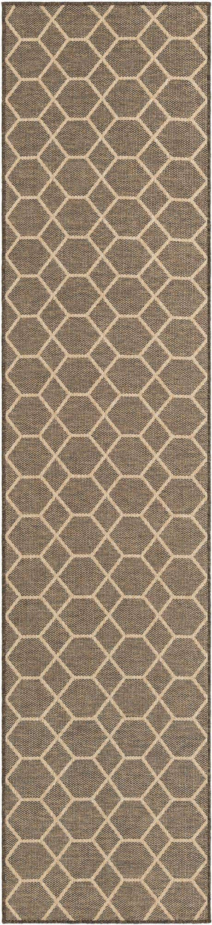 Brown 2' 9 x 12' Dunes Runner Area Rug 100% Polypropylene With Cotton Backing Carpet for Living, Dining, Office, Dorms, Bedrooms for Sale at Rug Engine