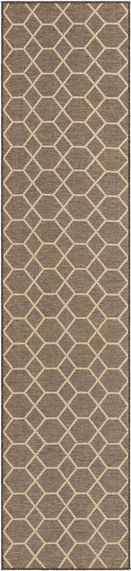 Brown 2' 9 x 12' Dunes Runner Area Rug 100% Polypropylene With Cotton Backing Carpet for Living, Dining, Office, Dorms, Bedrooms for Sale at Rug Engine