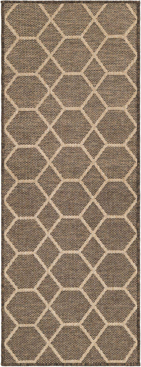 Brown 2' x 5' 3 Dunes Runner Area Rug 100% Polypropylene With Cotton Backing Carpet for Living, Dining, Office, Dorms, Bedrooms for Sale at Rug Engine