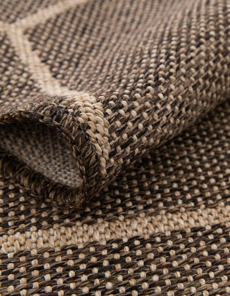 Brown 5' 3 x 8' Dunes Rectangle Area Rug 100% Polypropylene With Cotton Backing Carpet for Living, Dining, Office, Dorms, Bedrooms for Sale at Rug Engine
