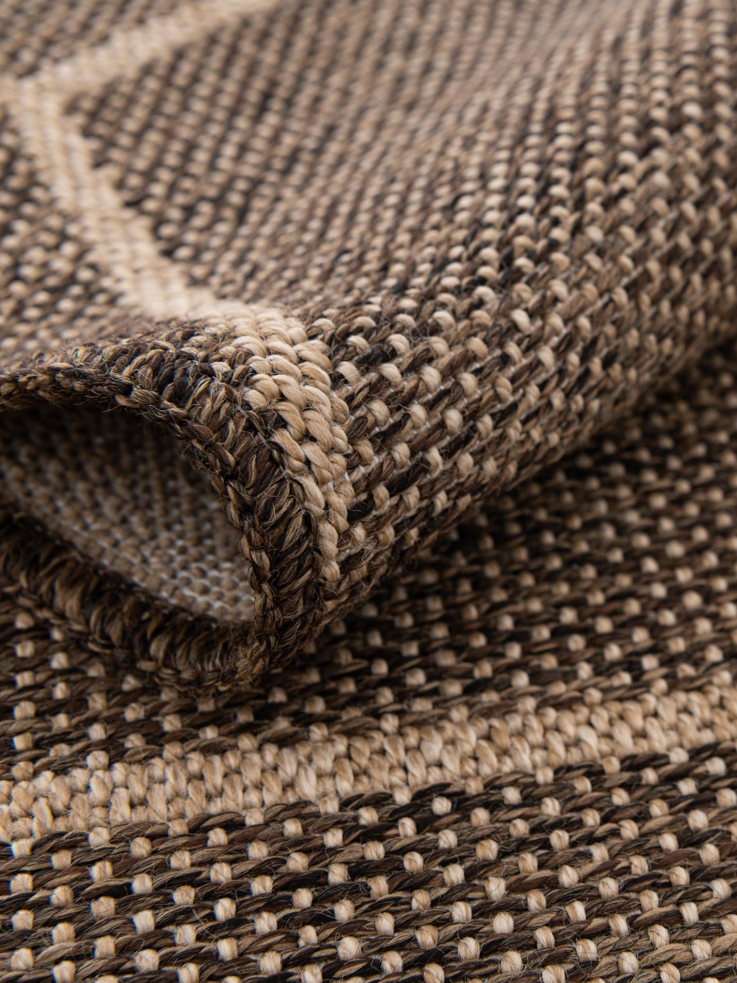 Brown 4' 3 x 6' 1 Dunes Rectangle Area Rug 100% Polypropylene With Cotton Backing Carpet for Living, Dining, Office, Dorms, Bedrooms for Sale at Rug Engine