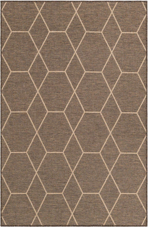 Brown 5' 3 x 8' Dunes Rectangle Area Rug 100% Polypropylene With Cotton Backing Carpet for Living, Dining, Office, Dorms, Bedrooms for Sale at Rug Engine