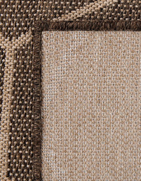 Brown 2' 9 x 8' Dunes Runner Area Rug 100% Polypropylene With Cotton Backing Carpet for Living, Dining, Office, Dorms, Bedrooms for Sale at Rug Engine