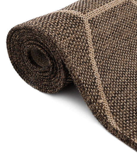 Brown 2' 9 x 8' Dunes Runner Area Rug 100% Polypropylene With Cotton Backing Carpet for Living, Dining, Office, Dorms, Bedrooms for Sale at Rug Engine