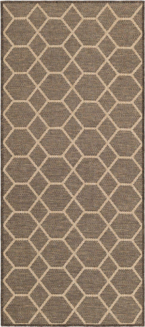 Brown 2' 9 x 6' 1 Dunes Runner Area Rug 100% Polypropylene With Cotton Backing Carpet for Living, Dining, Office, Dorms, Bedrooms for Sale at Rug Engine