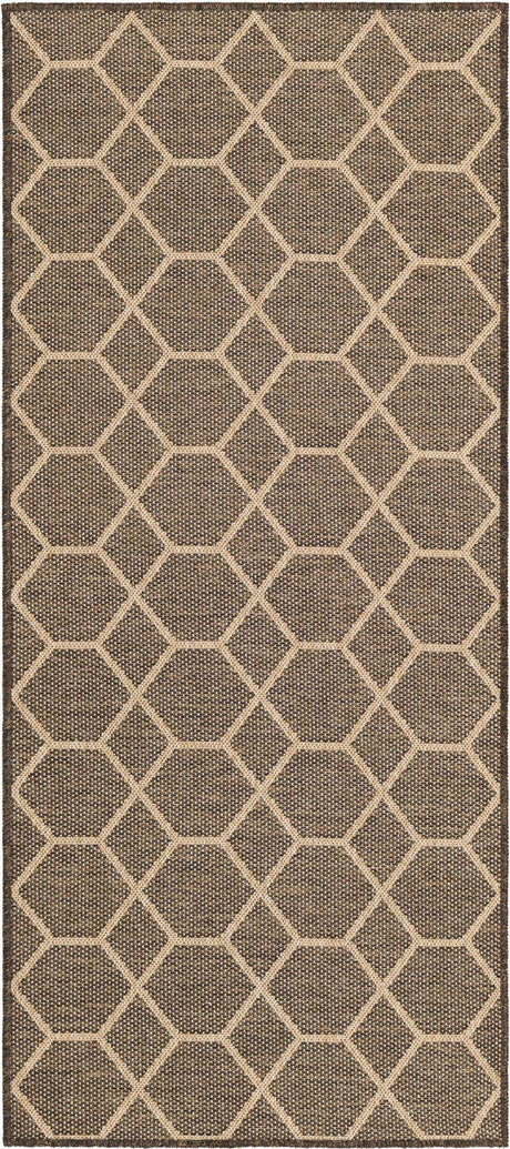 Brown 2' 9 x 6' 1 Dunes Runner Area Rug 100% Polypropylene With Cotton Backing Carpet for Living, Dining, Office, Dorms, Bedrooms for Sale at Rug Engine