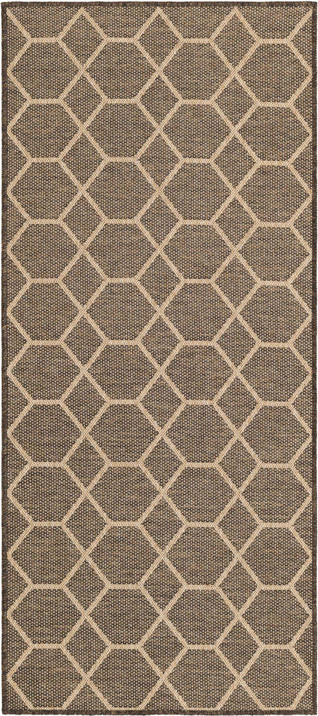 Brown 2' 9 x 6' 1 Dunes Runner Area Rug 100% Polypropylene With Cotton Backing Carpet for Living, Dining, Office, Dorms, Bedrooms for Sale at Rug Engine