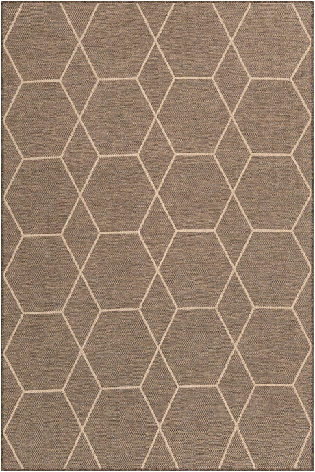 Brown 6' 3 x 9' Dunes Rectangle Area Rug 100% Polypropylene With Cotton Backing Carpet for Living, Dining, Office, Dorms, Bedrooms for Sale at Rug Engine