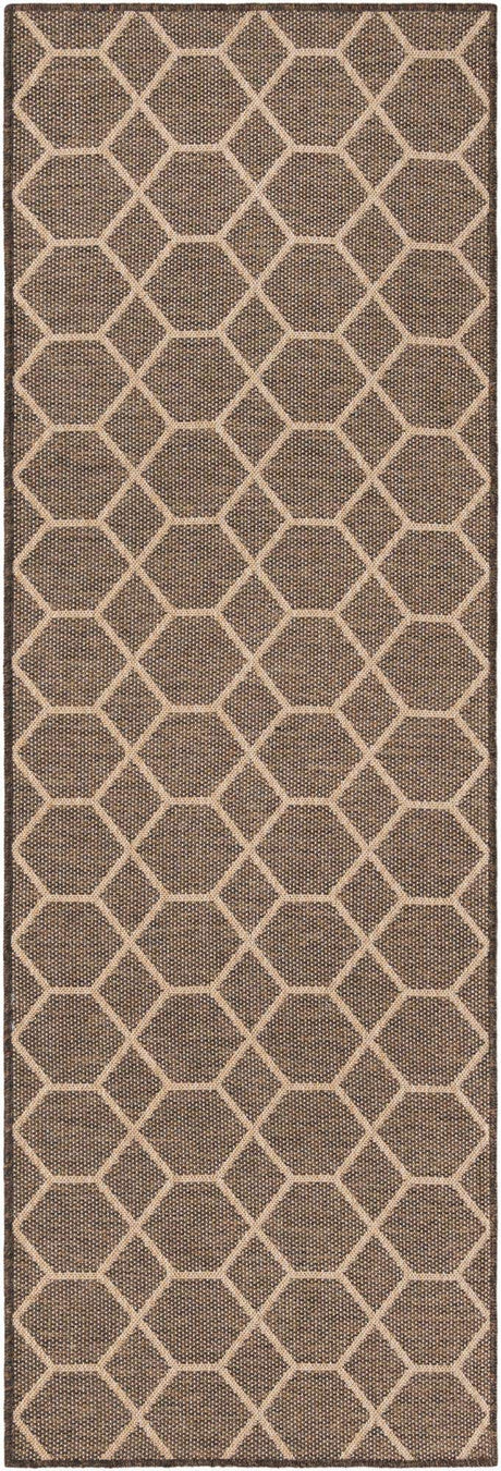 Brown 2' 9 x 8' Dunes Runner Area Rug 100% Polypropylene With Cotton Backing Carpet for Living, Dining, Office, Dorms, Bedrooms for Sale at Rug Engine