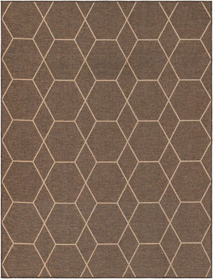 Brown 8' x 10' Dunes Rectangle Area Rug 100% Polypropylene With Cotton Backing Carpet for Living, Dining, Office, Dorms, Bedrooms for Sale at Rug Engine