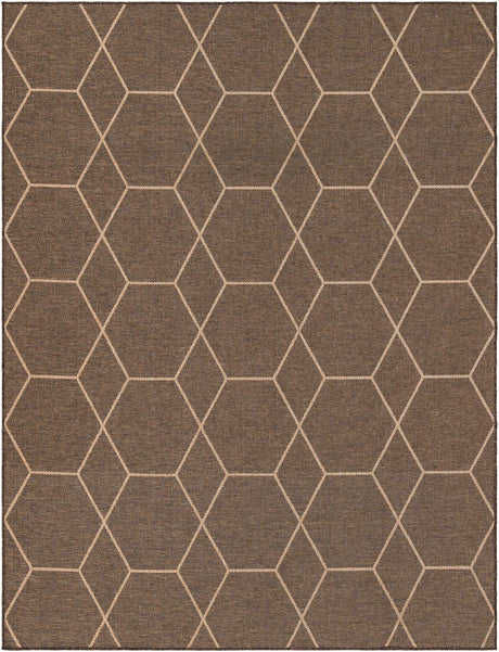 Brown 8' x 10' Dunes Rectangle Area Rug 100% Polypropylene With Cotton Backing Carpet for Living, Dining, Office, Dorms, Bedrooms for Sale at Rug Engine