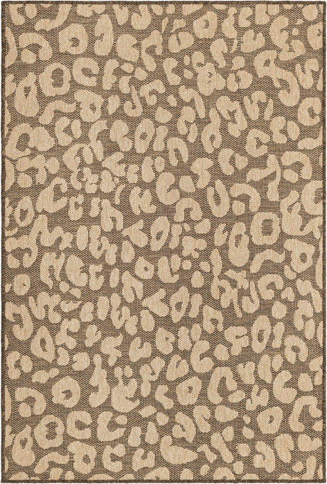 Brown 4' 1 x 6' 1 Dunes Rectangle Area Rug 100% Polypropylene With Cotton Backing Carpet for Living, Dining, Office, Dorms, Bedrooms for Sale at Rug Engine