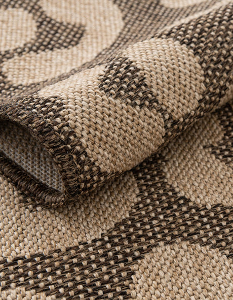 Brown 4' 1 x 6' 1 Dunes Rectangle Area Rug 100% Polypropylene With Cotton Backing Carpet for Living, Dining, Office, Dorms, Bedrooms for Sale at Rug Engine