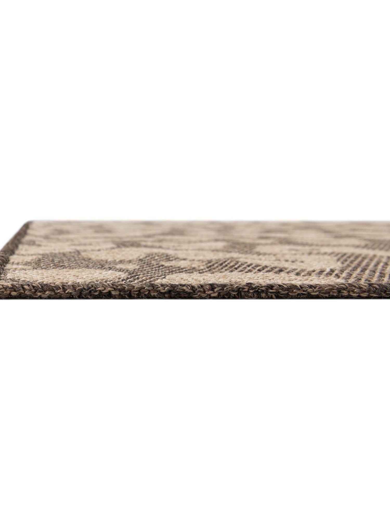 Brown 7' 1 x 10' Dunes Rectangle Area Rug 100% Polypropylene With Cotton Backing Carpet for Living, Dining, Office, Dorms, Bedrooms for Sale at Rug Engine
