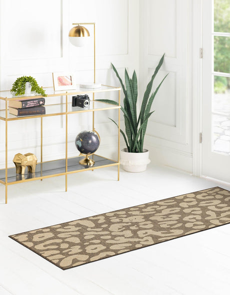 Brown 2' 9 x 8' Dunes Runner Area Rug 100% Polypropylene With Cotton Backing Carpet for Living, Dining, Office, Dorms, Bedrooms for Sale at Rug Engine