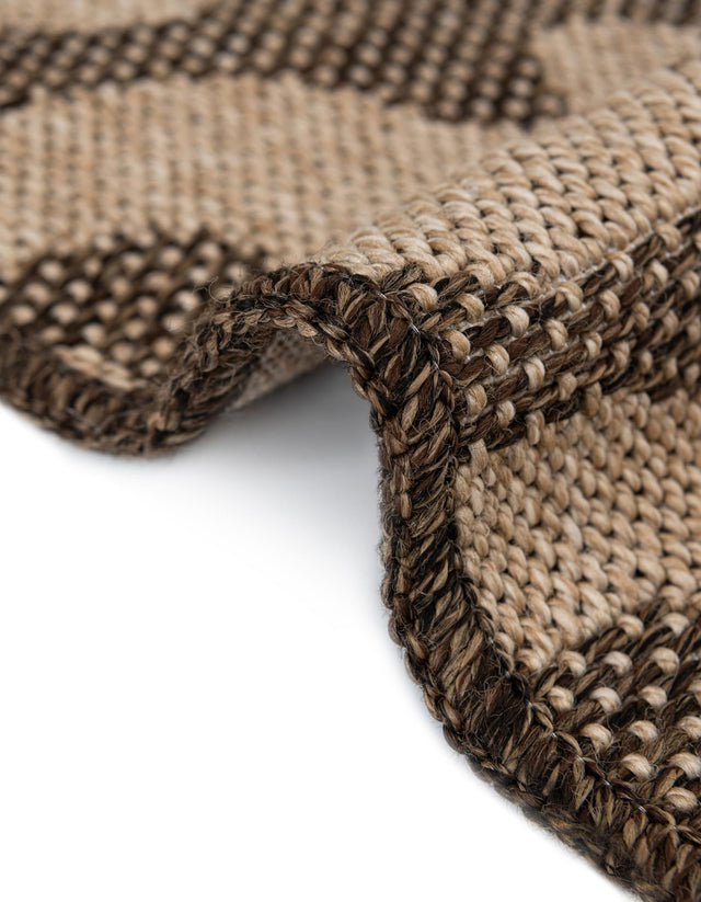 Brown 2' 9 x 8' Dunes Runner Area Rug 100% Polypropylene With Cotton Backing Carpet for Living, Dining, Office, Dorms, Bedrooms for Sale at Rug Engine