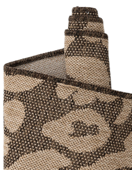 Brown 2' 7 x 12' Dunes Runner Area Rug 100% Polypropylene With Cotton Backing Carpet for Living, Dining, Office, Dorms, Bedrooms for Sale at Rug Engine