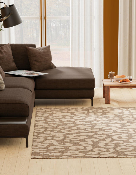 Brown 13' 1 x 13' 1 Dunes Square Area Rug 100% Polypropylene With Cotton Backing Carpet for Living, Dining, Office, Dorms, Bedrooms for Sale at Rug Engine