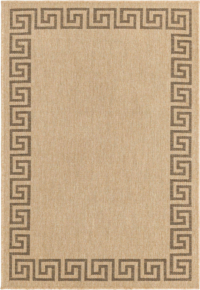Natural 4' 3 x 6' 1 Dunes Rectangle Area Rug 100% Polypropylene With Cotton Backing Carpet for Living, Dining, Office, Dorms, Bedrooms for Sale at Rug Engine