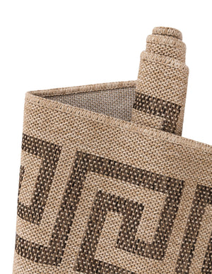 Natural 9' 2 x 12' Dunes Rectangle Area Rug 100% Polypropylene With Cotton Backing Carpet for Living, Dining, Office, Dorms, Bedrooms for Sale at Rug Engine