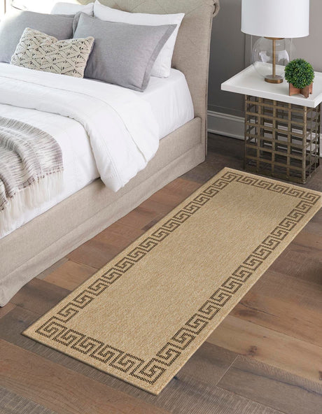 Natural 2' 9 x 6' 1 Dunes Runner Area Rug 100% Polypropylene With Cotton Backing Carpet for Living, Dining, Office, Dorms, Bedrooms for Sale at Rug Engine