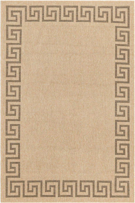 Natural 6' 1 x 9' Dunes Rectangle Area Rug 100% Polypropylene With Cotton Backing Carpet for Living, Dining, Office, Dorms, Bedrooms for Sale at Rug Engine