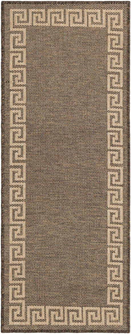 Brown 2' x 5' 3 Dunes Runner Area Rug 100% Polypropylene With Cotton Backing Carpet for Living, Dining, Office, Dorms, Bedrooms for Sale at Rug Engine