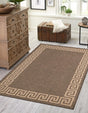 Brown 5' 5 x 8' Dunes Rectangle Area Rug 100% Polypropylene With Cotton Backing Carpet for Living, Dining, Office, Dorms, Bedrooms for Sale at Rug Engine