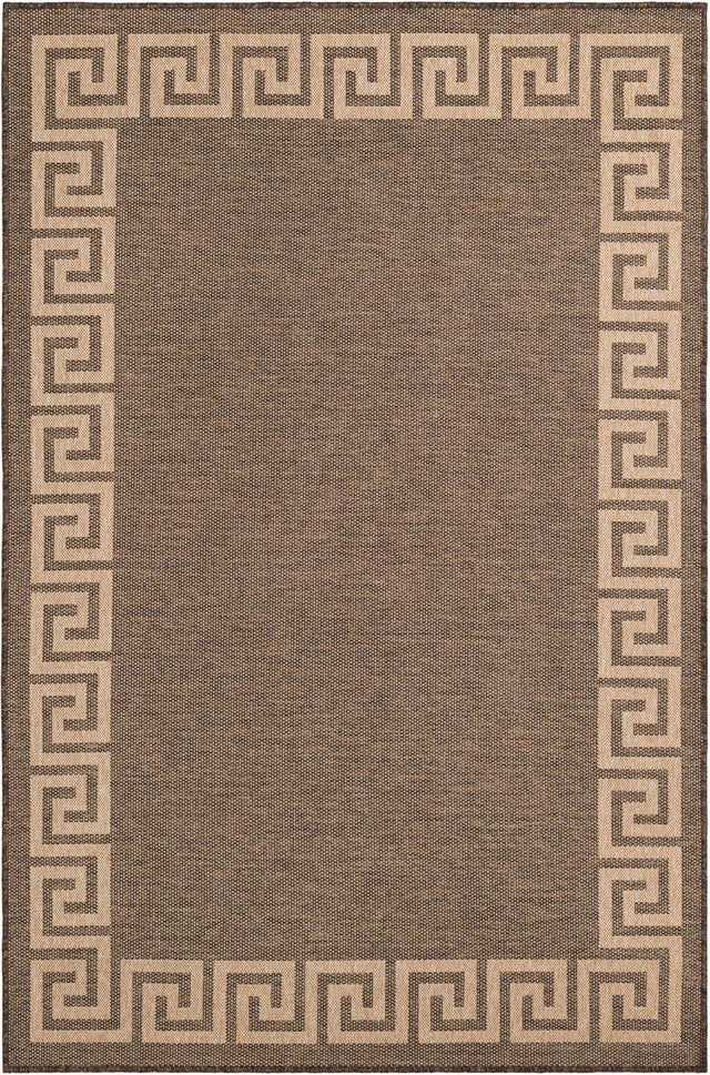 Brown 5' 5 x 8' Dunes Rectangle Area Rug 100% Polypropylene With Cotton Backing Carpet for Living, Dining, Office, Dorms, Bedrooms for Sale at Rug Engine