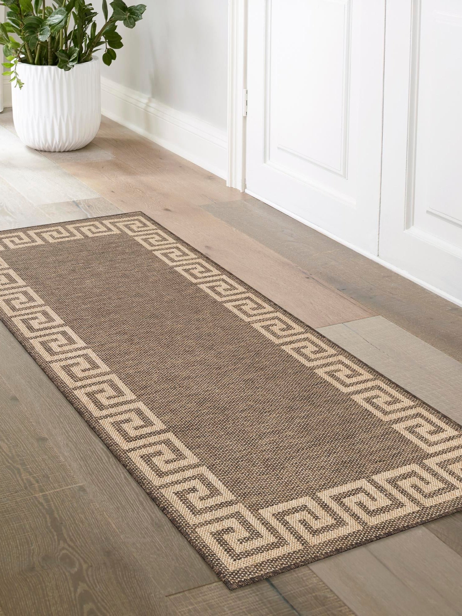 Brown 2' 9 x 6' 1 Dunes Runner Area Rug 100% Polypropylene With Cotton Backing Carpet for Living, Dining, Office, Dorms, Bedrooms for Sale at Rug Engine