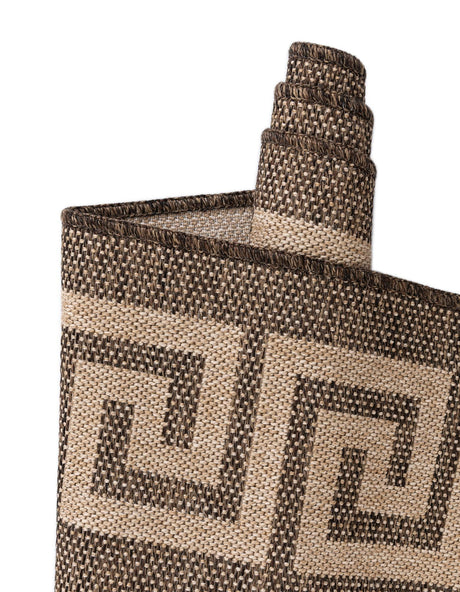 Brown 2' 9 x 6' 1 Dunes Runner Area Rug 100% Polypropylene With Cotton Backing Carpet for Living, Dining, Office, Dorms, Bedrooms for Sale at Rug Engine