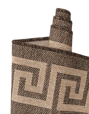 Brown 2' 9 x 8' Dunes Runner Area Rug 100% Polypropylene With Cotton Backing Carpet for Living, Dining, Office, Dorms, Bedrooms for Sale at Rug Engine