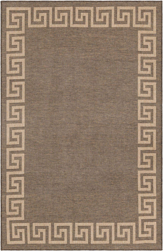 Brown 6' 3 x 9' Dunes Rectangle Area Rug 100% Polypropylene With Cotton Backing Carpet for Living, Dining, Office, Dorms, Bedrooms for Sale at Rug Engine