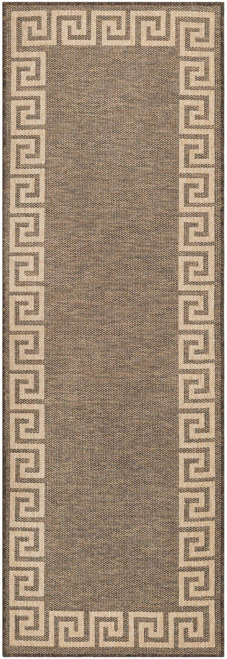 Brown 2' 9 x 8' Dunes Runner Area Rug 100% Polypropylene With Cotton Backing Carpet for Living, Dining, Office, Dorms, Bedrooms for Sale at Rug Engine