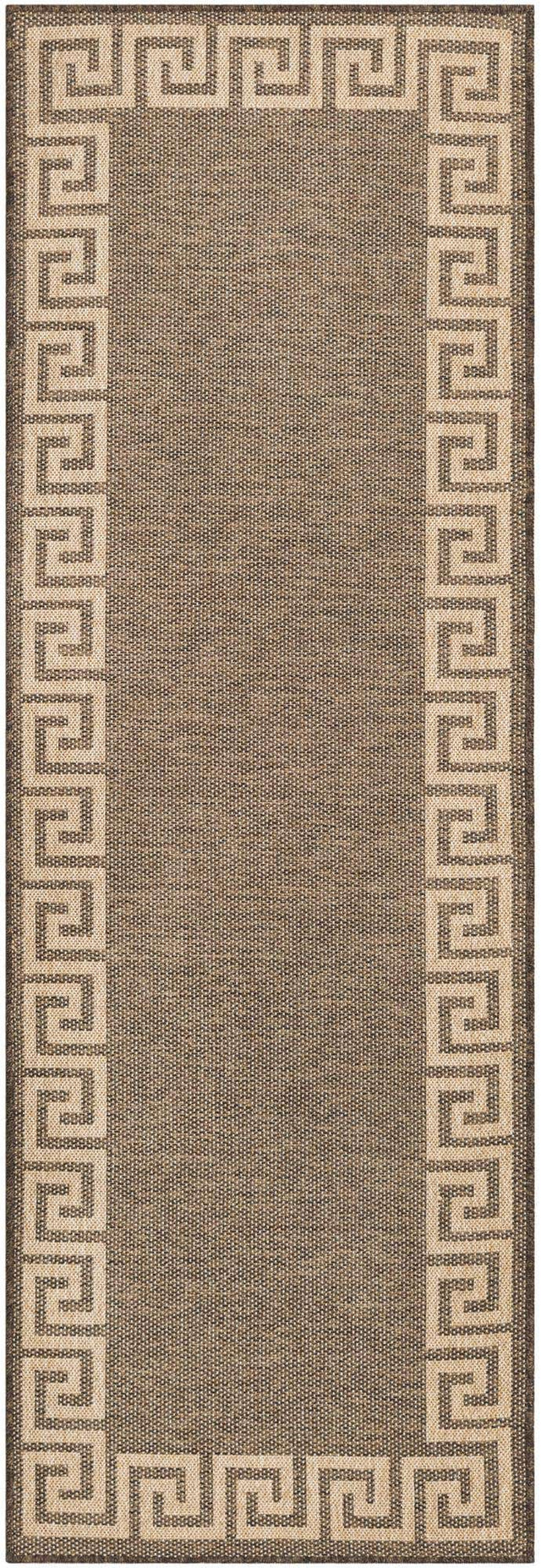 Brown 2' 9 x 8' Dunes Runner Area Rug 100% Polypropylene With Cotton Backing Carpet for Living, Dining, Office, Dorms, Bedrooms for Sale at Rug Engine