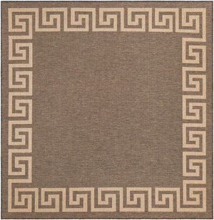 Brown 7' 10 x 7' 10 Dunes Square Area Rug 100% Polypropylene With Cotton Backing Carpet for Living, Dining, Office, Dorms, Bedrooms for Sale at Rug Engine