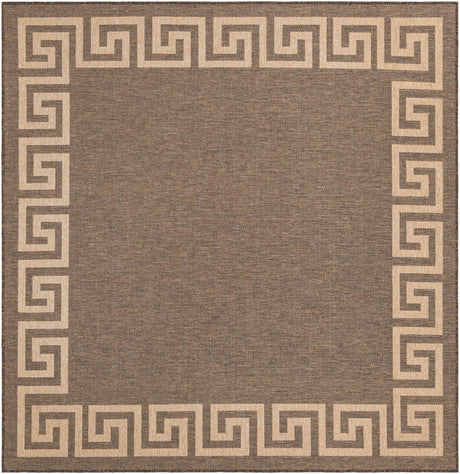 Brown 7' 10 x 7' 10 Dunes Square Area Rug 100% Polypropylene With Cotton Backing Carpet for Living, Dining, Office, Dorms, Bedrooms for Sale at Rug Engine