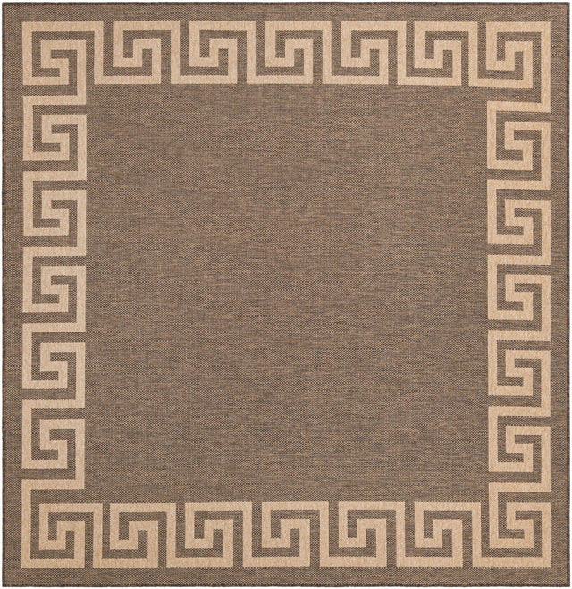 Brown 7' 10 x 7' 10 Dunes Square Area Rug 100% Polypropylene With Cotton Backing Carpet for Living, Dining, Office, Dorms, Bedrooms for Sale at Rug Engine