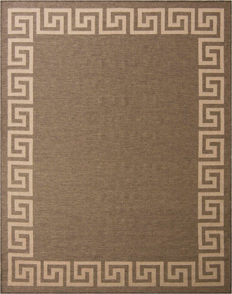 Brown 7' 10 x 10' Dunes Rectangle Area Rug 100% Polypropylene With Cotton Backing Carpet for Living, Dining, Office, Dorms, Bedrooms for Sale at Rug Engine