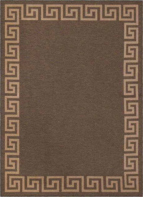 Brown 9' x 12' Dunes Rectangle Area Rug 100% Polypropylene With Cotton Backing Carpet for Living, Dining, Office, Dorms, Bedrooms for Sale at Rug Engine