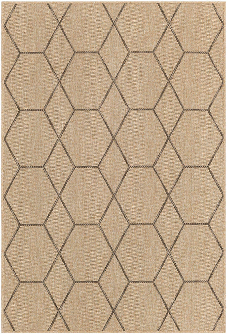 Natural 4' 3 x 6' 1 Dunes Rectangle Area Rug 100% Polypropylene With Cotton Backing Carpet for Living, Dining, Office, Dorms, Bedrooms for Sale at Rug Engine