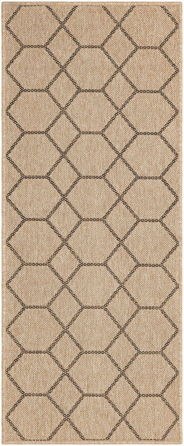 Natural 2' x 5' 3 Dunes Runner Area Rug 100% Polypropylene With Cotton Backing Carpet for Living, Dining, Office, Dorms, Bedrooms for Sale at Rug Engine
