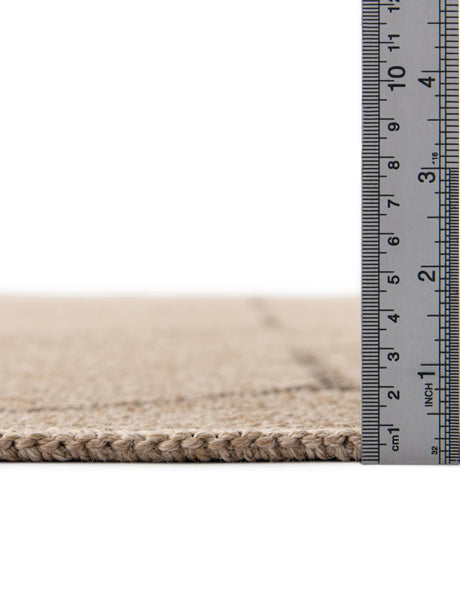 Natural 4' 3 x 6' 1 Dunes Rectangle Area Rug 100% Polypropylene With Cotton Backing Carpet for Living, Dining, Office, Dorms, Bedrooms for Sale at Rug Engine