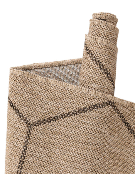 Natural 2' x 5' 3 Dunes Runner Area Rug 100% Polypropylene With Cotton Backing Carpet for Living, Dining, Office, Dorms, Bedrooms for Sale at Rug Engine
